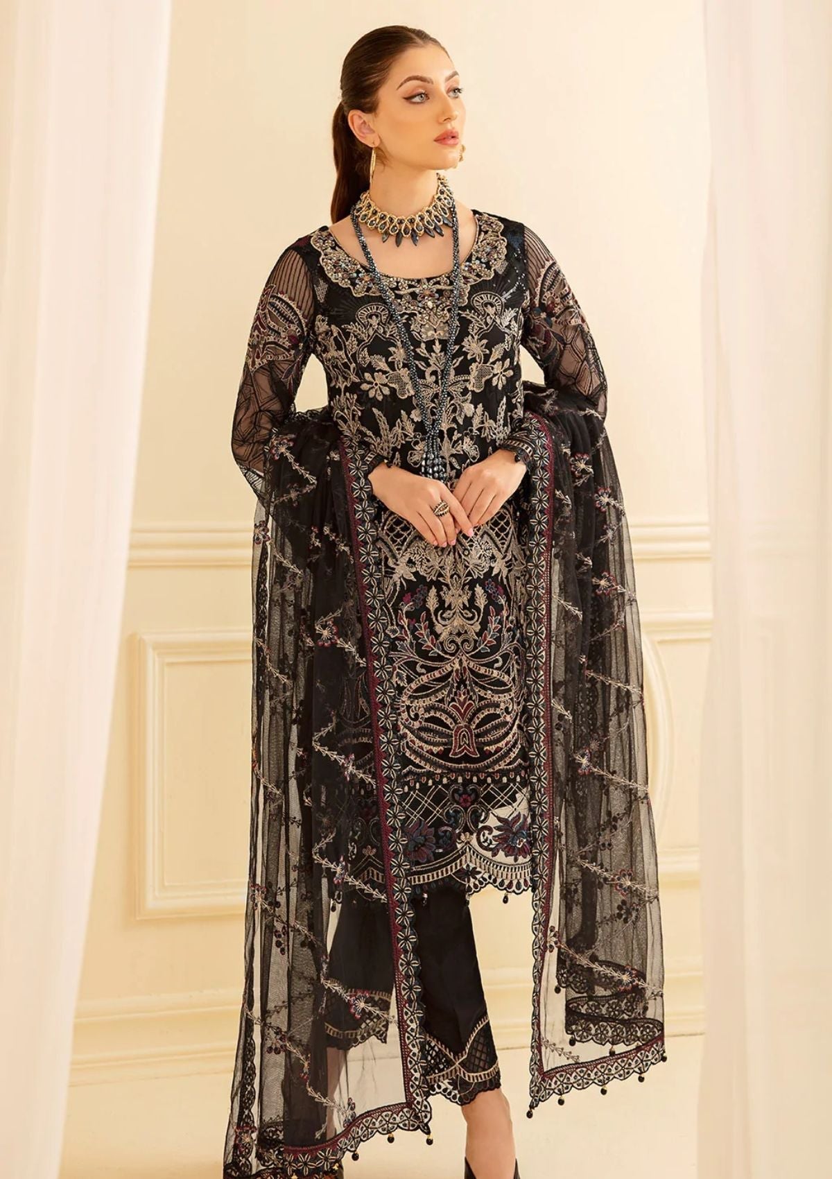 Formal Collection - Ramsha - Minhal - V07 - M#703 available at Saleem Fabrics Traditions