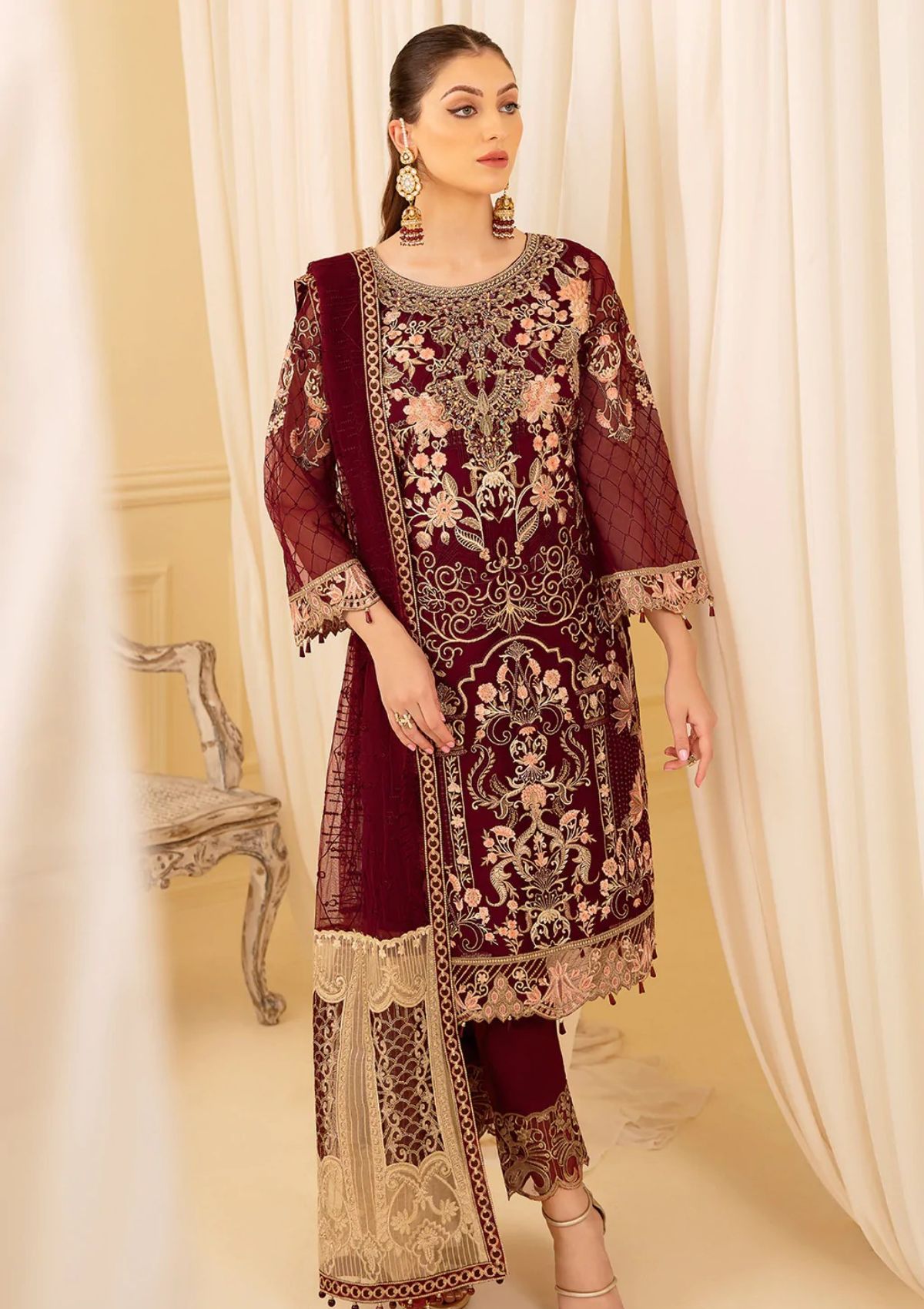 Formal Collection - Ramsha - Minhal - V07 - M#706 available at Saleem Fabrics Traditions