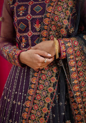 Formal Collection - Rubaaiyat - Embroidered Net - REN#2 available at Saleem Fabrics Traditions