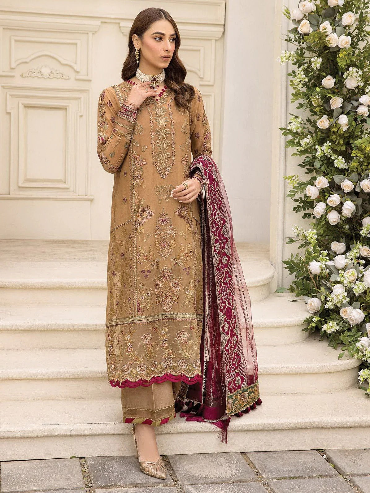 Formal Collection - Xenia - Ishya - Luxury - D#01 - Hikmat available at Saleem Fabrics Traditions