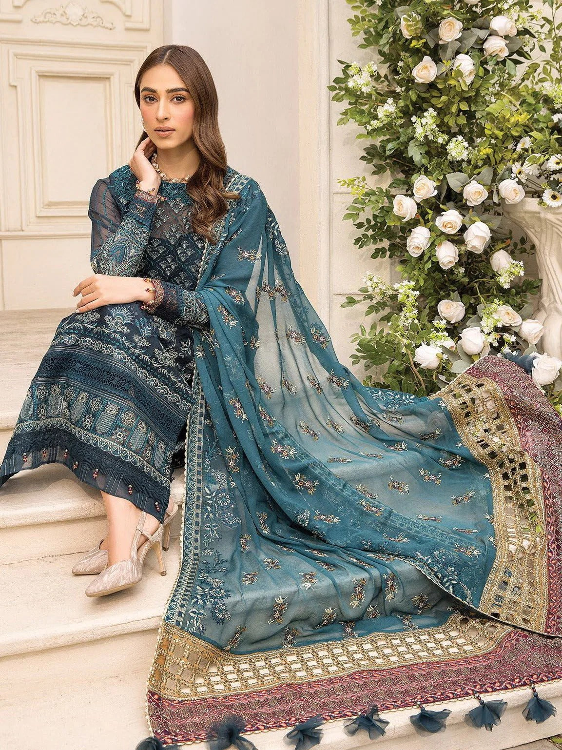 Formal Collection - Xenia - Ishya - Luxury - D#02 - Famiya available at Saleem Fabrics Traditions
