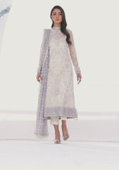 Formal Collection - Zarif - La Celeste - Luxury - ZLC#02 (PEARL WHITE) available at Saleem Fabrics Traditions