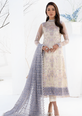 Formal Collection - Zarif - La Celeste - Luxury - ZLC#02 (PEARL WHITE) available at Saleem Fabrics Traditions