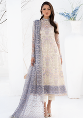 Formal Collection - Zarif - La Celeste - Luxury - ZLC#02 (PEARL WHITE) available at Saleem Fabrics Traditions