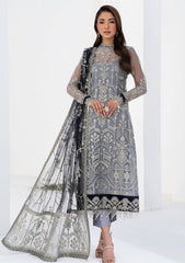 Formal Collection - Zarif - La Celeste - Luxury - ZLC#05 (ASH GREY) available at Saleem Fabrics Traditions