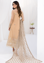 Formal Collection - Zarif - La Celeste - Luxury - ZLC#07 (SAND GLOW) available at Saleem Fabrics Traditions