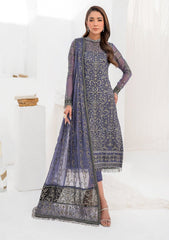 Formal Collection - Zarif - La Celeste - Luxury - ZLC#08 (DUSTY TEAL) available at Saleem Fabrics Traditions