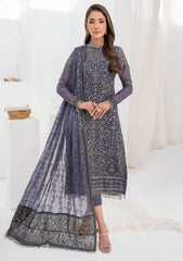 Formal Collection - Zarif - La Celeste - Luxury - ZLC#08 (DUSTY TEAL) available at Saleem Fabrics Traditions