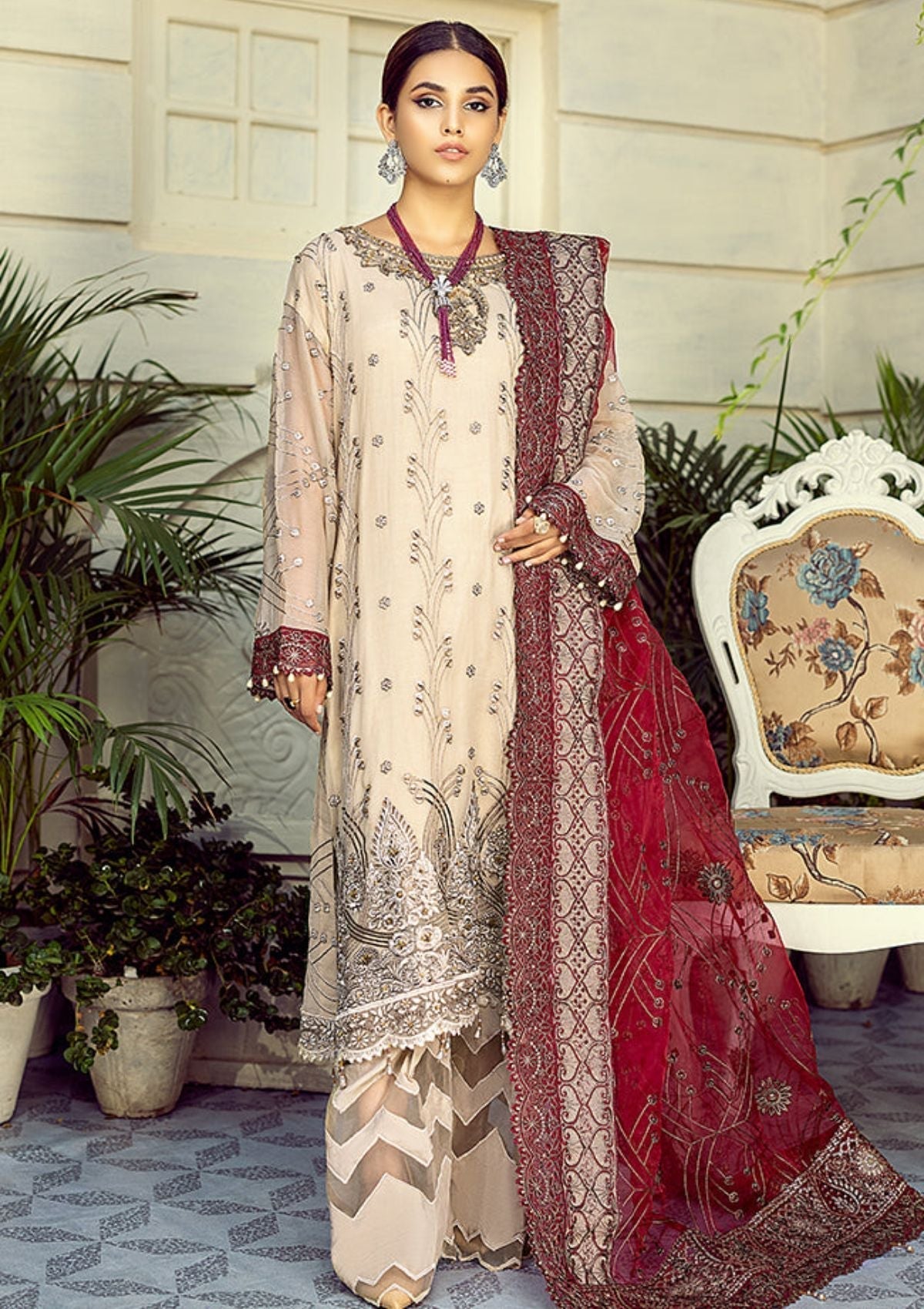 Formal Dress - AL Zohaib - Mehrbano - AZFM#02 available at Saleem Fabrics Traditions