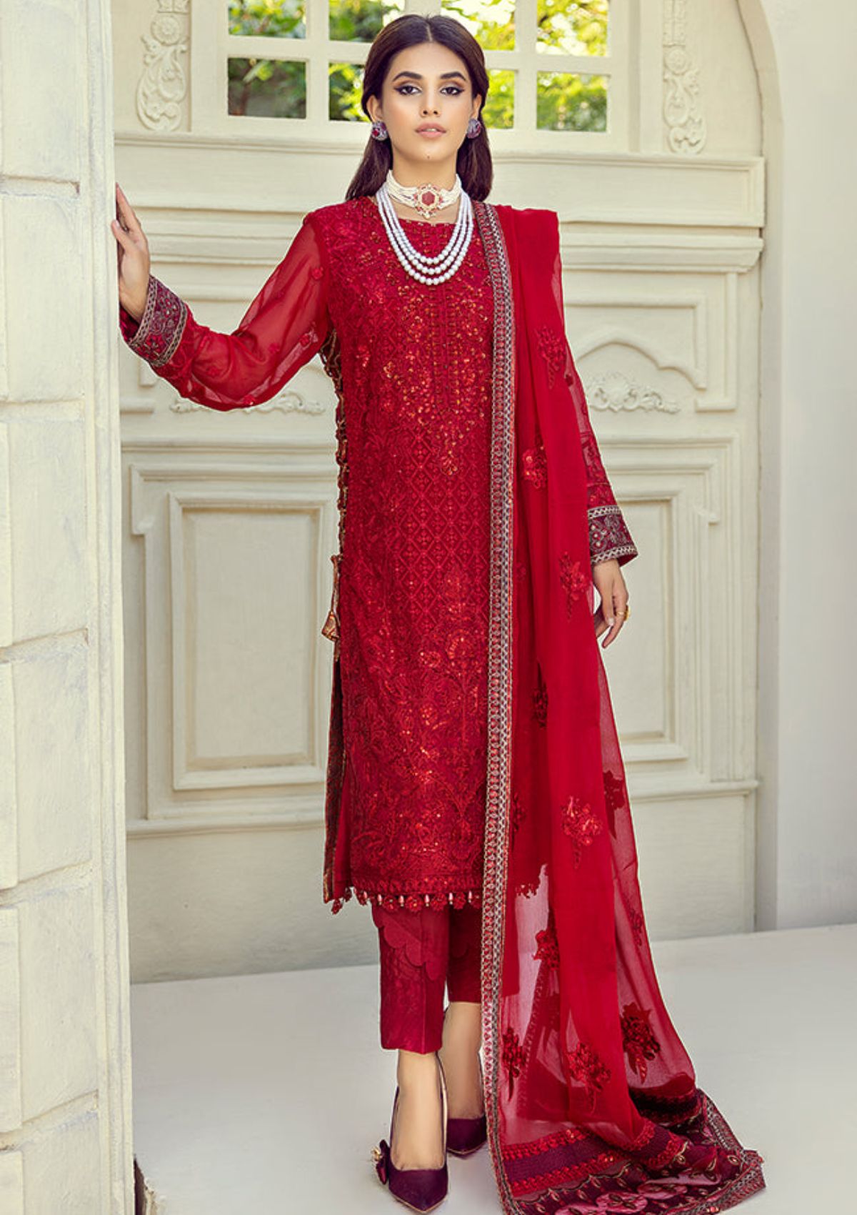 Formal Dress - AL Zohaib - Mehrbano - AZFM#05 available at Saleem Fabrics Traditions