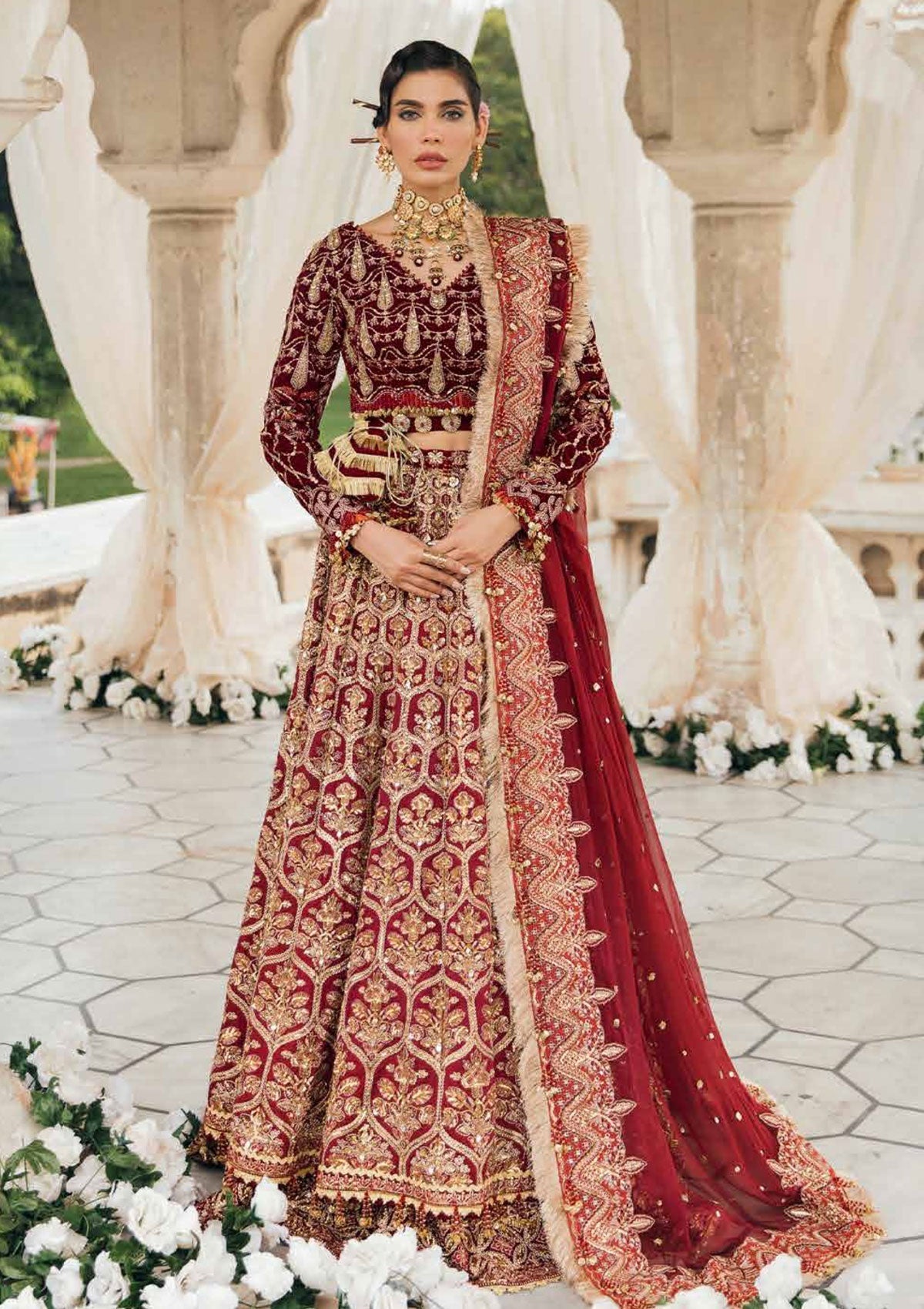 Formal Dress - Afrozeh - Brides - Hayal available at Saleem Fabrics Traditions
