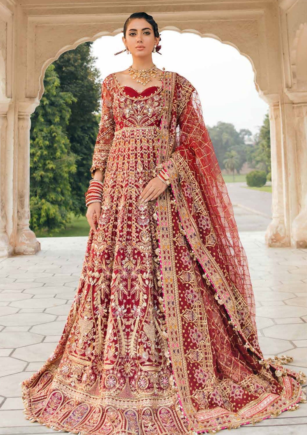 Formal Dress - Afrozeh - Brides - Mahjabeen available at Saleem Fabrics Traditions