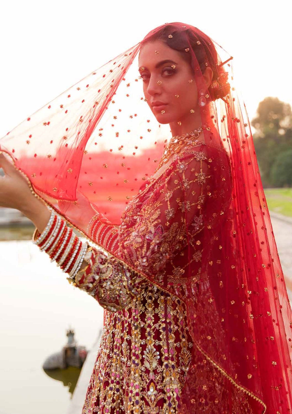 Formal Dress - Afrozeh - Brides - Mahjabeen available at Saleem Fabrics Traditions