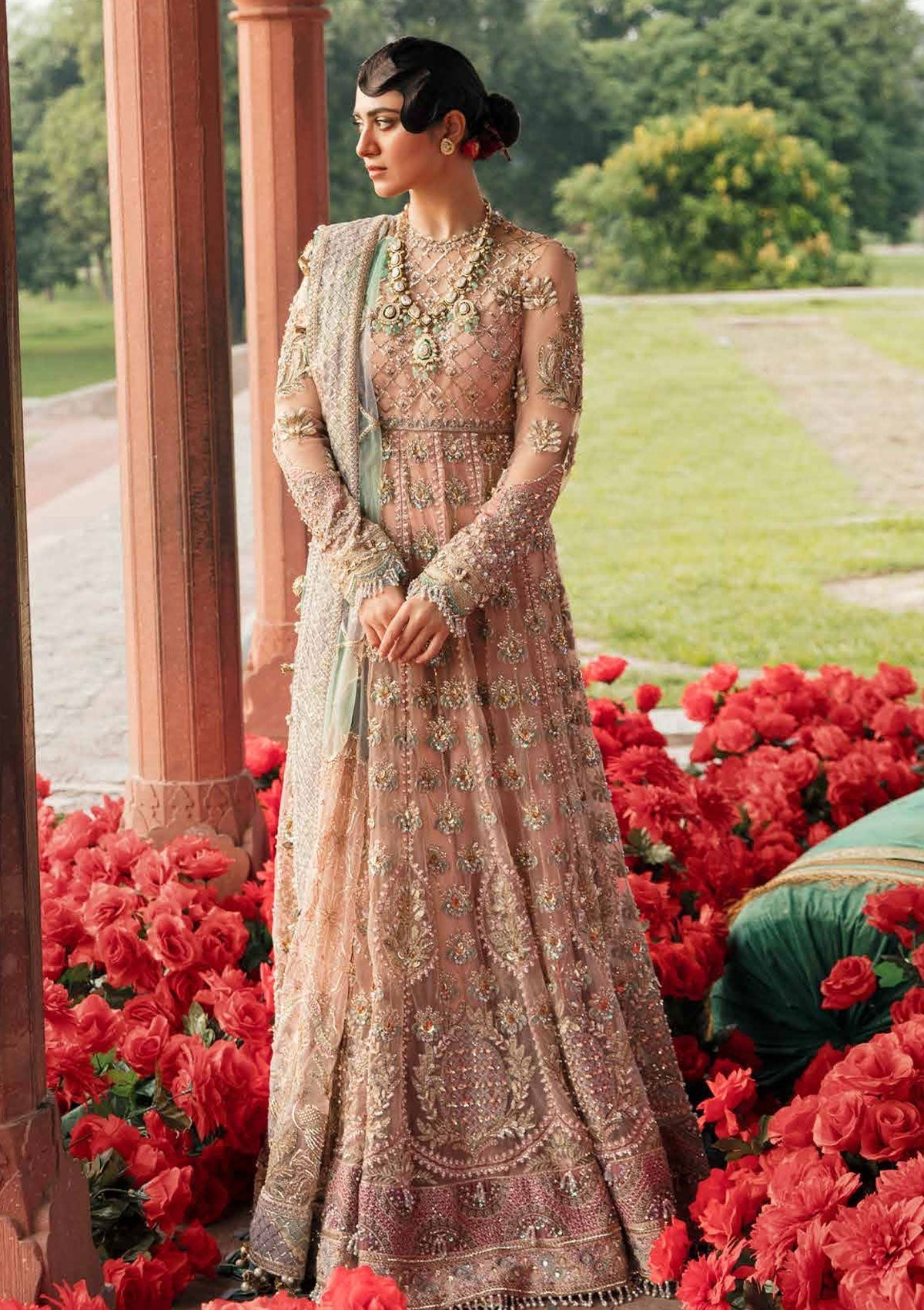 Formal Dress - Afrozeh - Brides - Mahtab available at Saleem Fabrics Traditions
