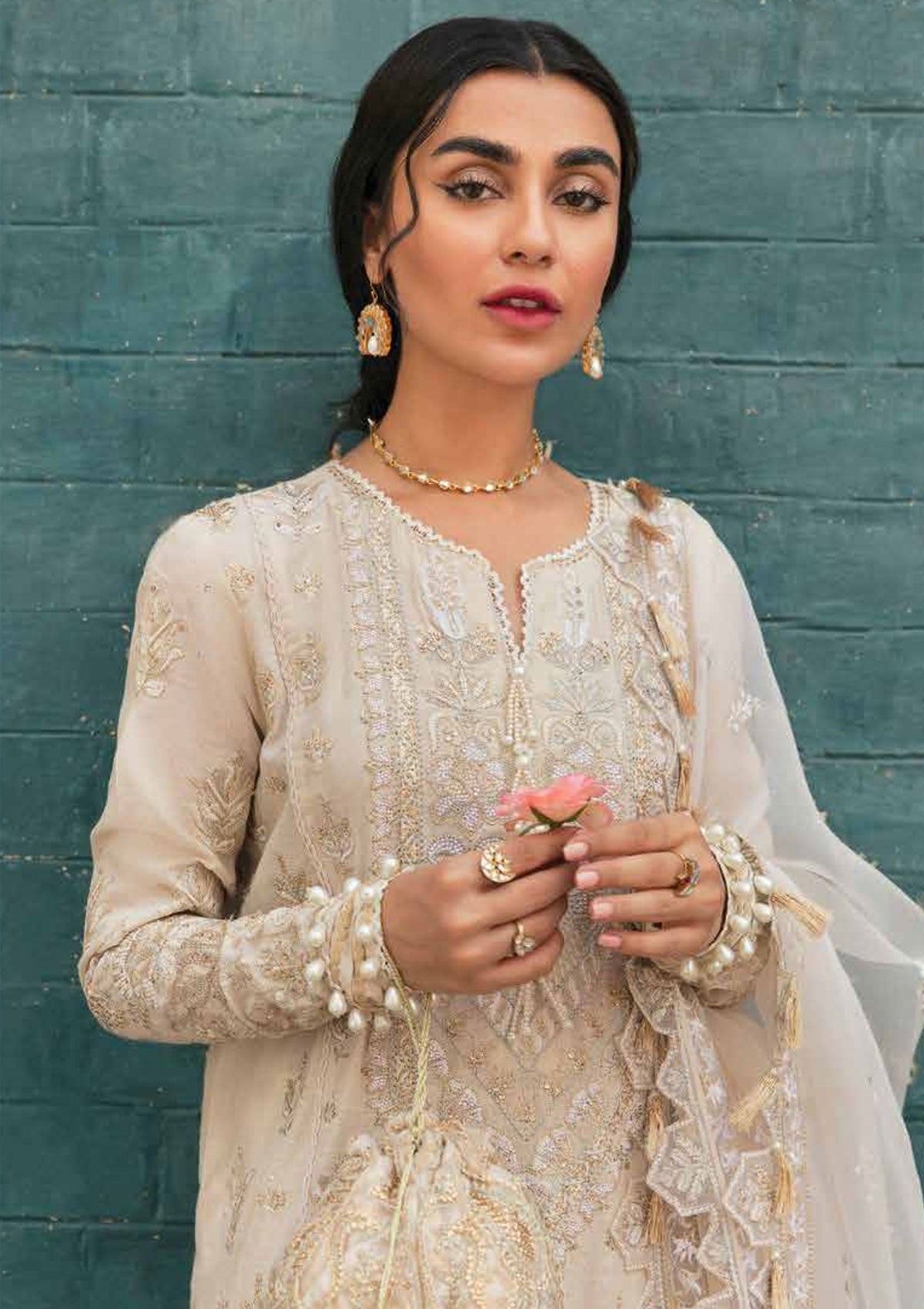 Formal Dress - Afrozeh - Dhoop kinaray - Mehtab - D#2 available at Saleem Fabrics Traditions