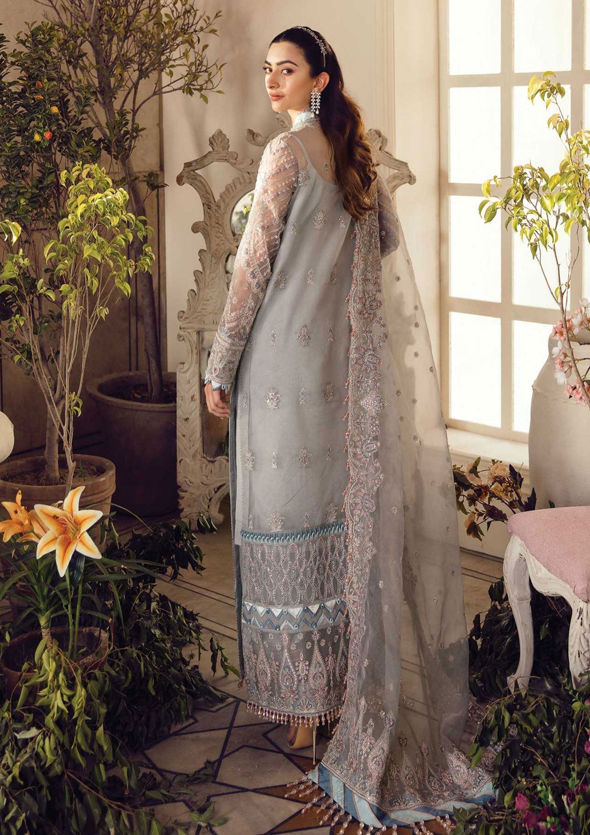 Formal Dress - Afrozeh - La Fuchsia - Wedding - Lucia - D#2 by Saleem Fabrics PK