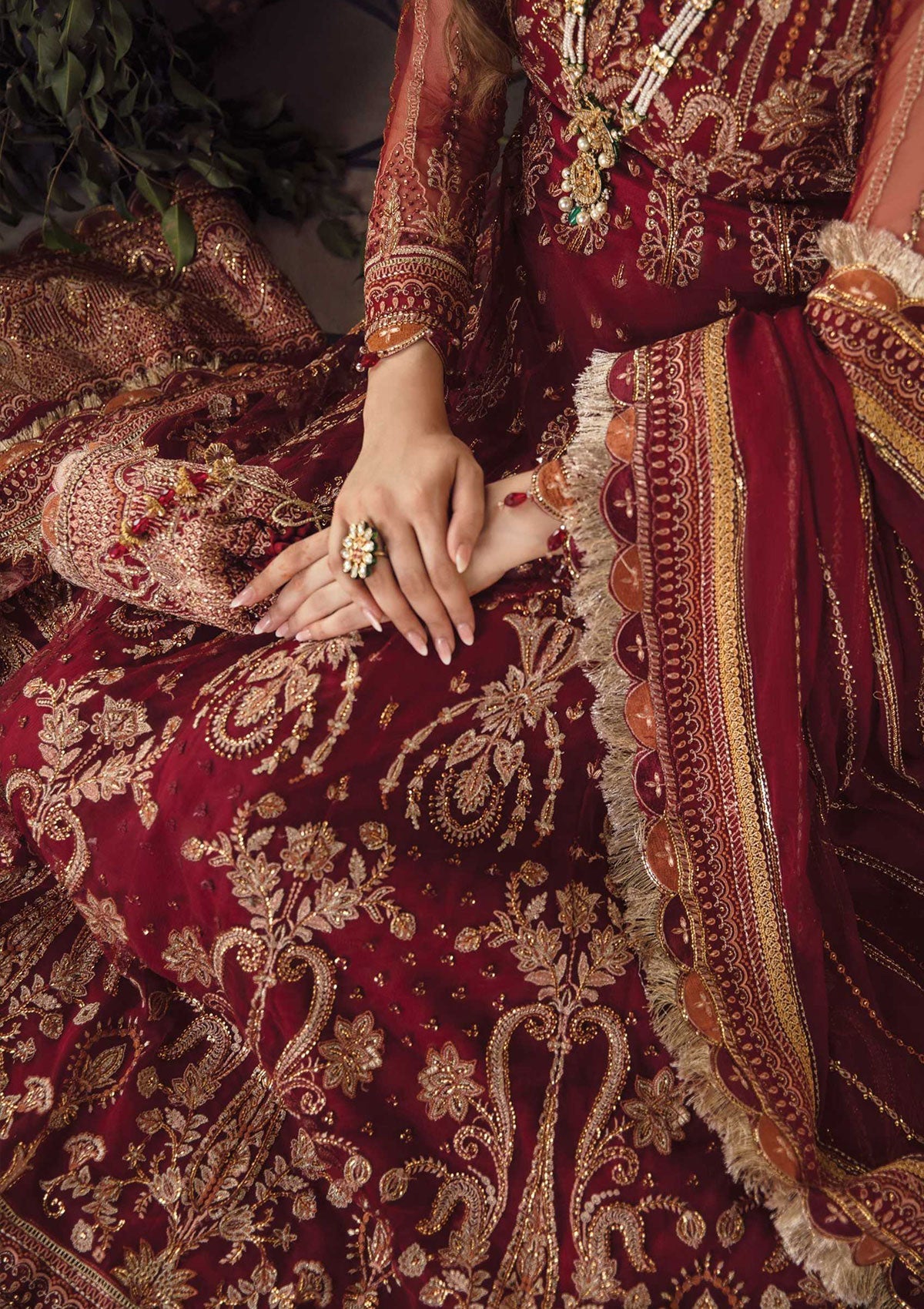 Formal Dress - Afrozeh - La Fuchsia - Wedding - Sienna - D#1 by Saleem Fabrics PK