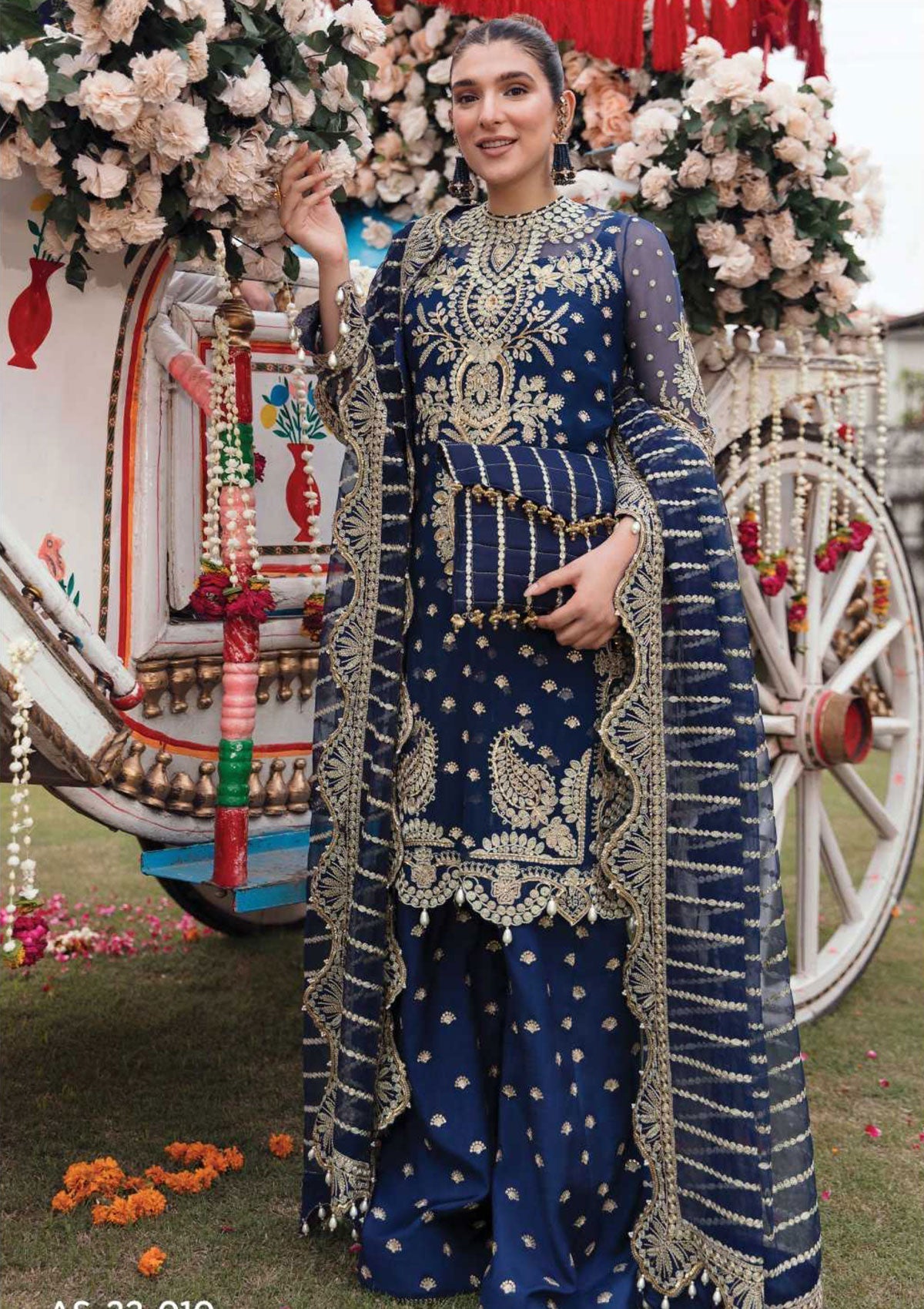 Formal Dress - Afrozeh - Shehnai - Wedding - Gul e Rana - AFS#10 available at Saleem Fabrics Traditions