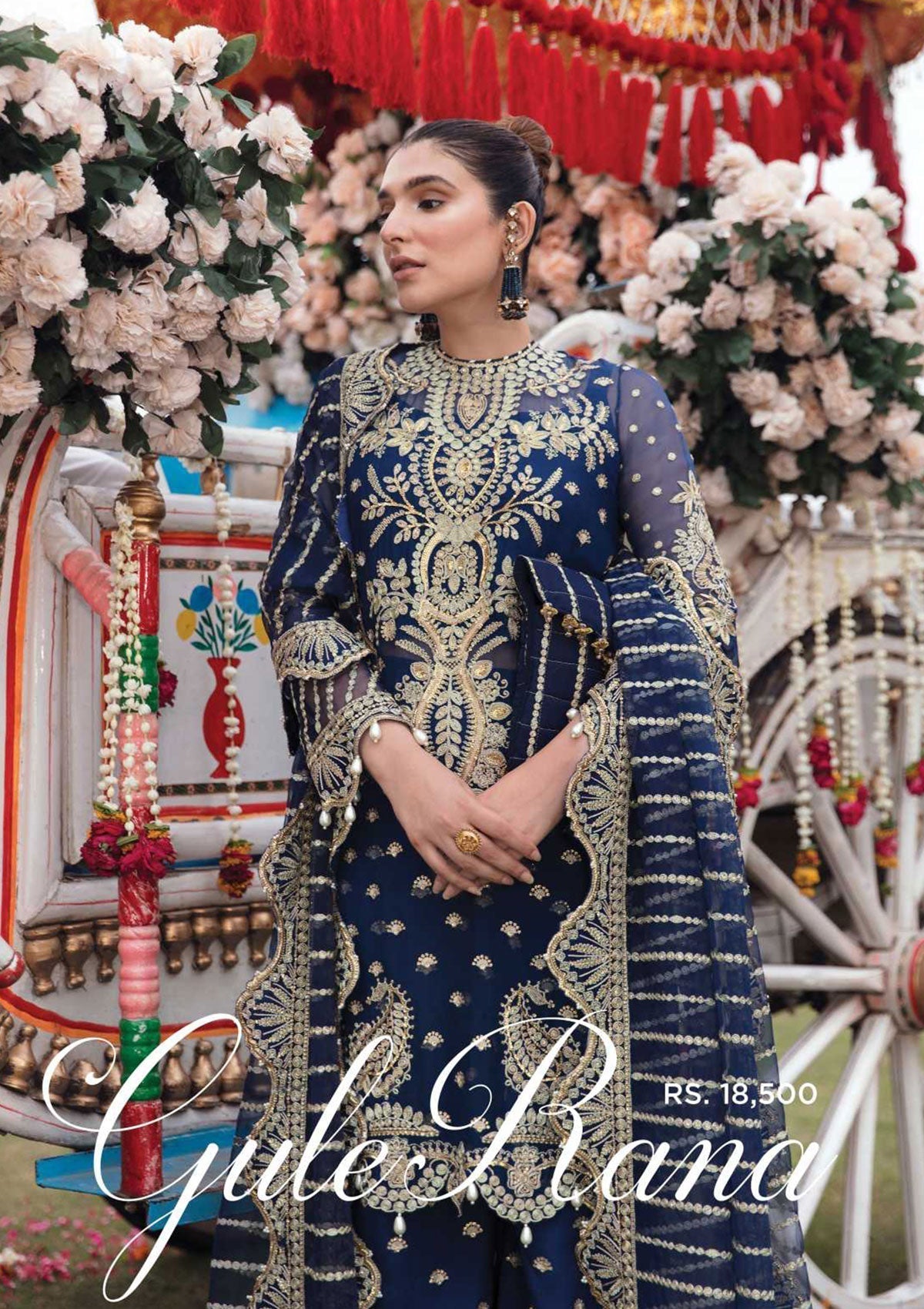 Formal Dress - Afrozeh - Shehnai - Wedding - Gul e Rana - AFS#10 available at Saleem Fabrics Traditions