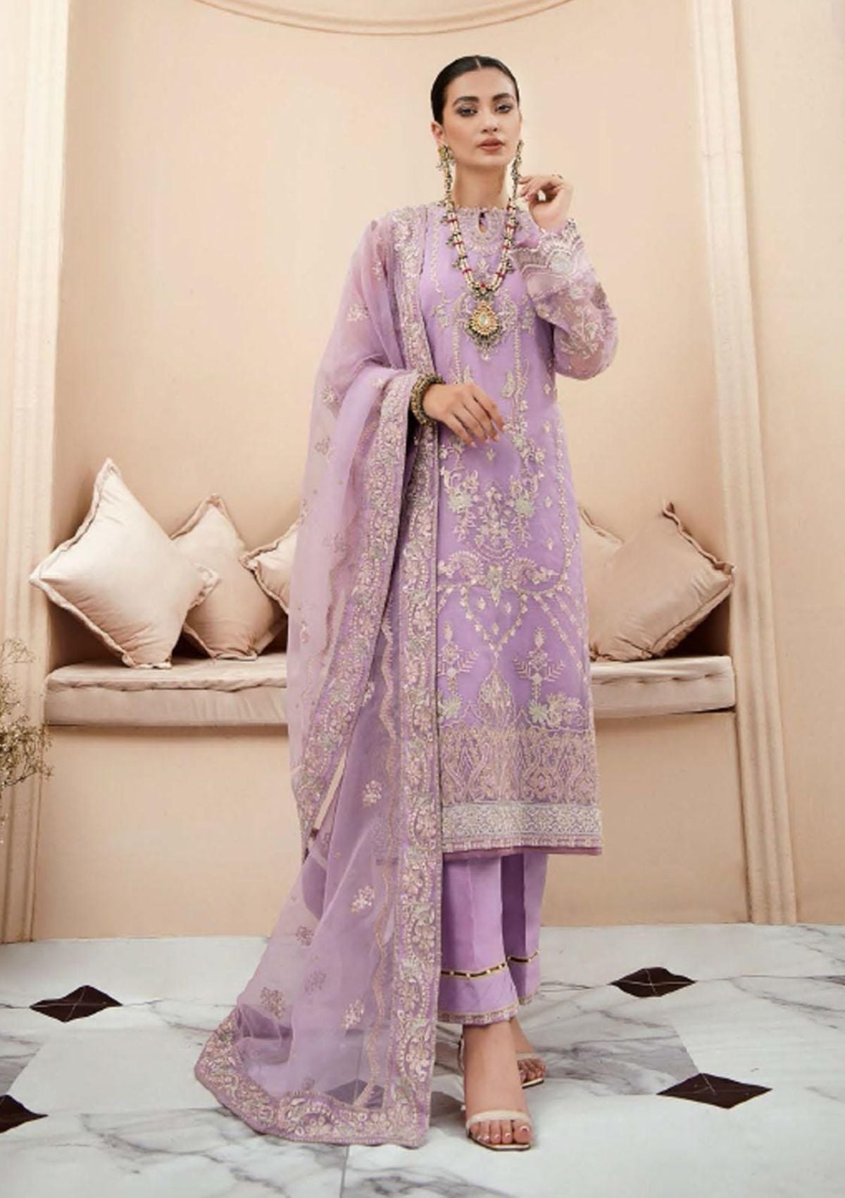 Formal Dress - Aik Atelier - Lumiere - Look#1 available at Saleem Fabrics Traditions