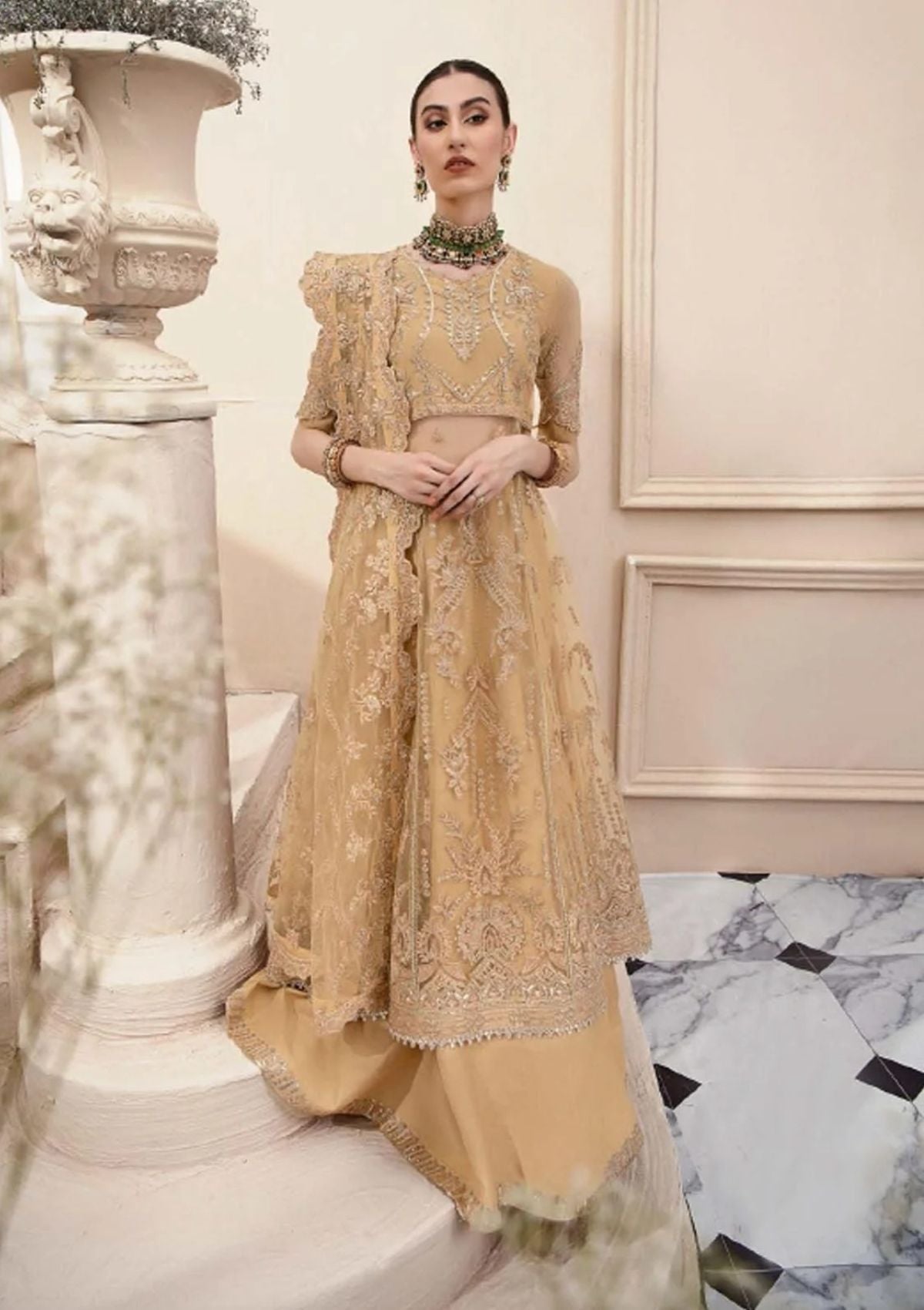 Formal Dress - Aik Atelier - Lumiere - Look#6 available at Saleem Fabrics Traditions