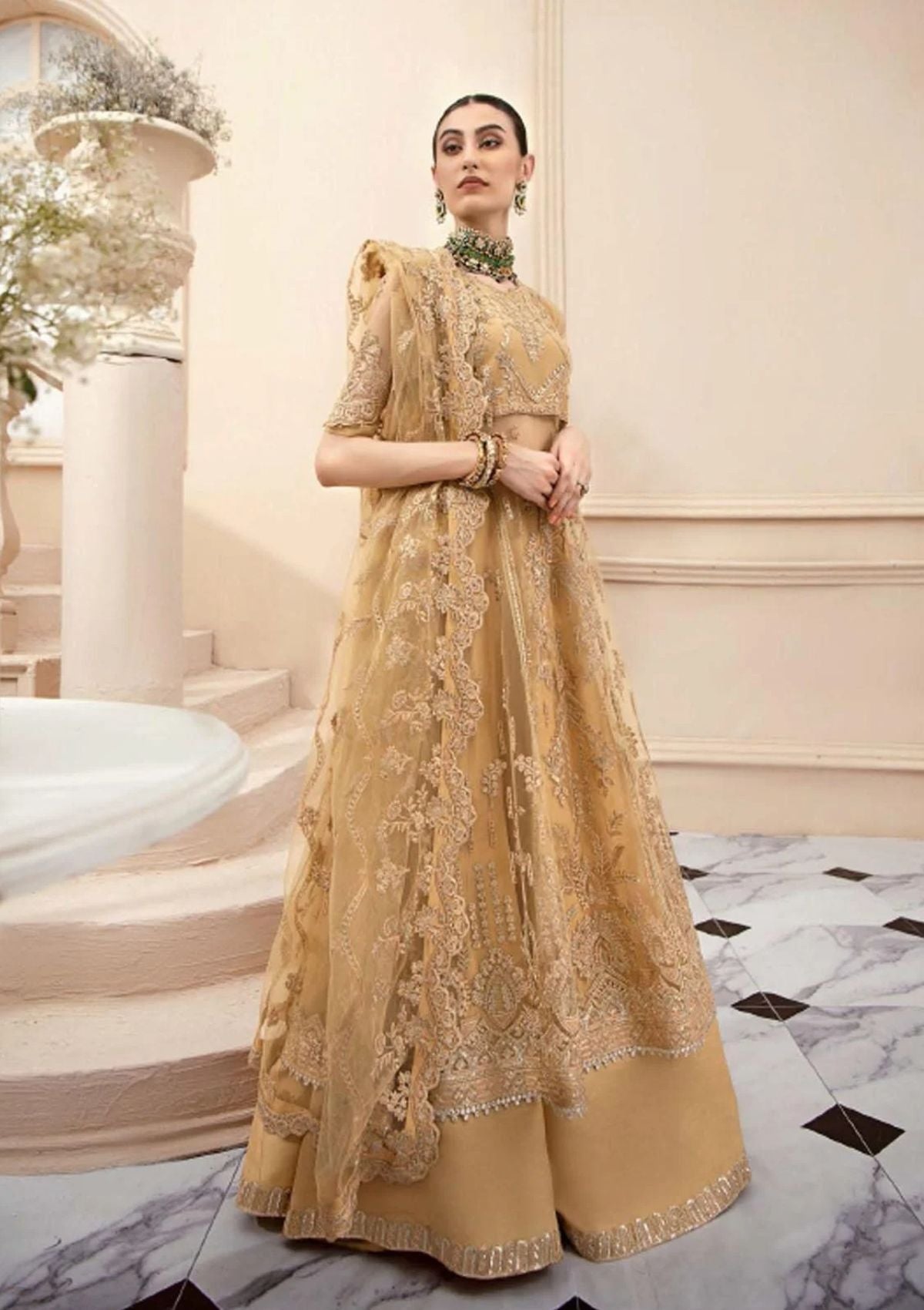 Formal Dress - Aik Atelier - Lumiere - Look#6 available at Saleem Fabrics Traditions