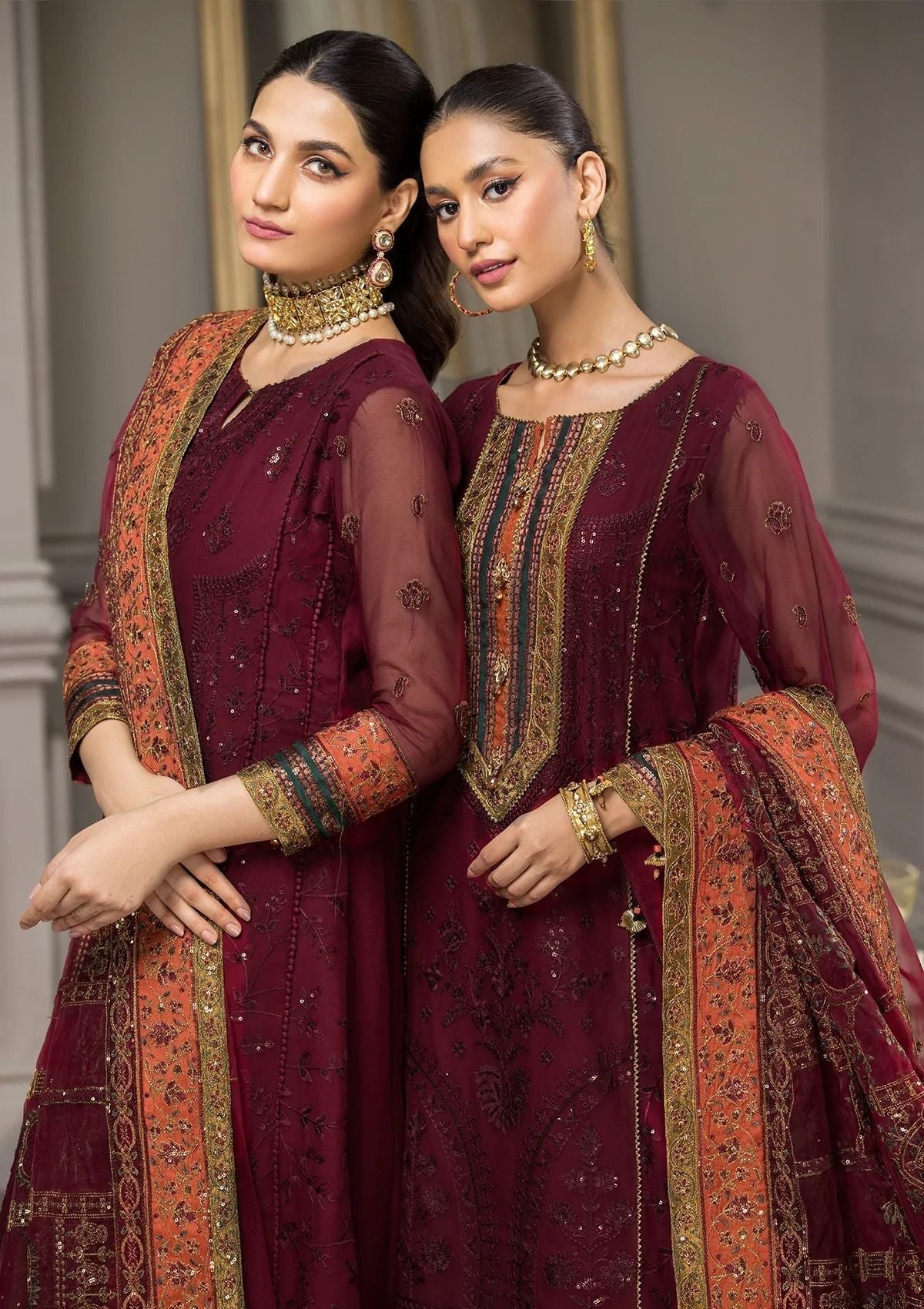 Formal Dress - Alizeh - Aqs-e-Dast - Mehlika - D#1 available at Saleem Fabrics Traditions