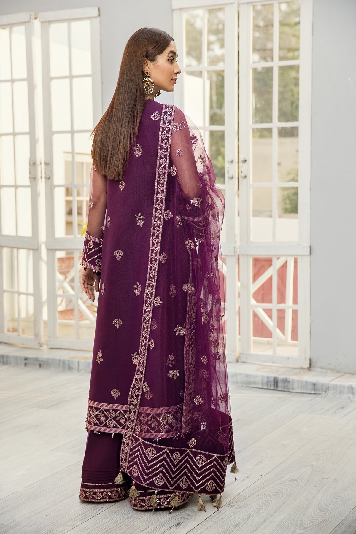 Formal Dress - Alizeh - Fashion - D#4 (Miraal) available at Saleem Fabrics Traditions