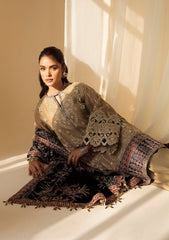 Formal Dress - Alizeh - Premium Velvet - D#1 (Zawiya) available at Saleem Fabrics Traditions