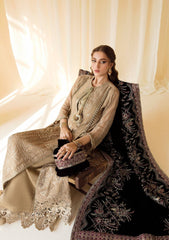 Formal Dress - Alizeh - Premium Velvet - D#1 (Zawiya) available at Saleem Fabrics Traditions