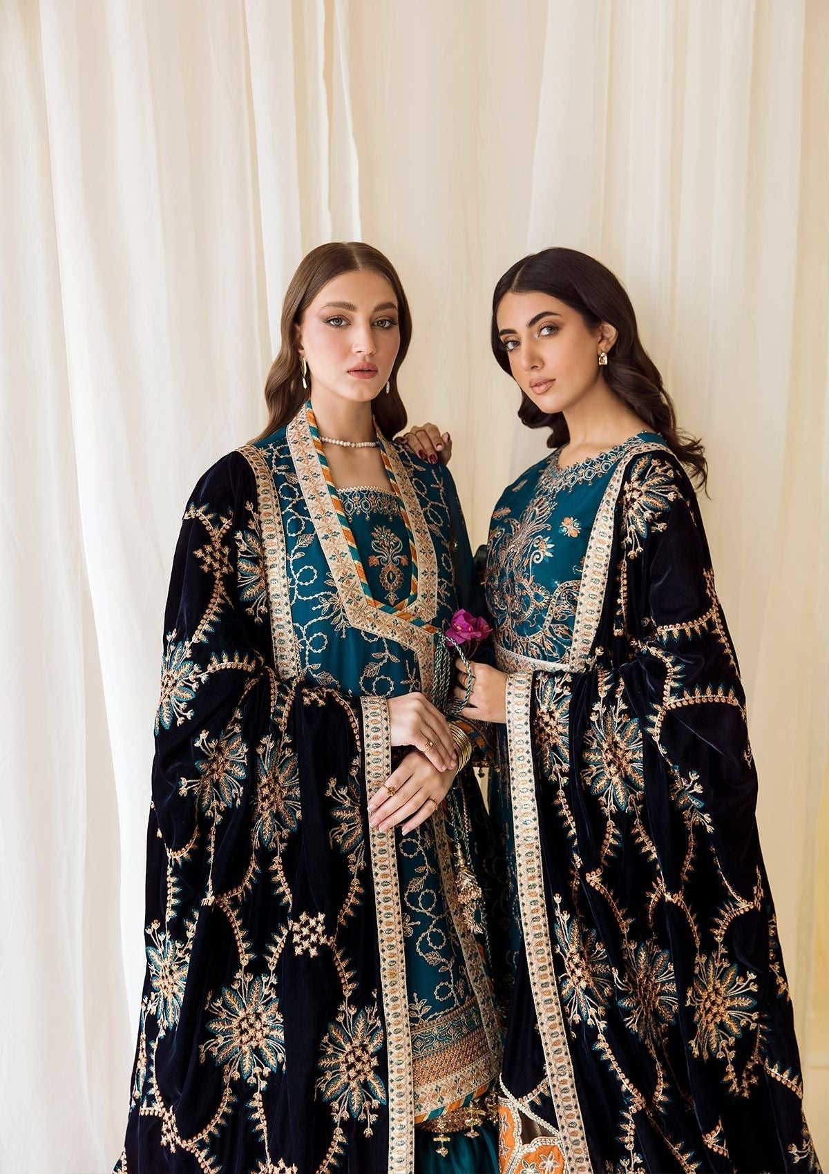 Formal Dress - Alizeh - Premium Velvet - D#2 (Dasht-E-Naz) available at Saleem Fabrics Traditions