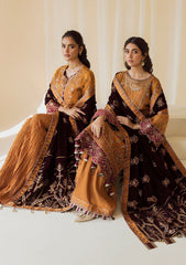 Formal Dress - Alizeh - Premium Velvet - D#3 (Zar Begum) available at Saleem Fabrics Traditions