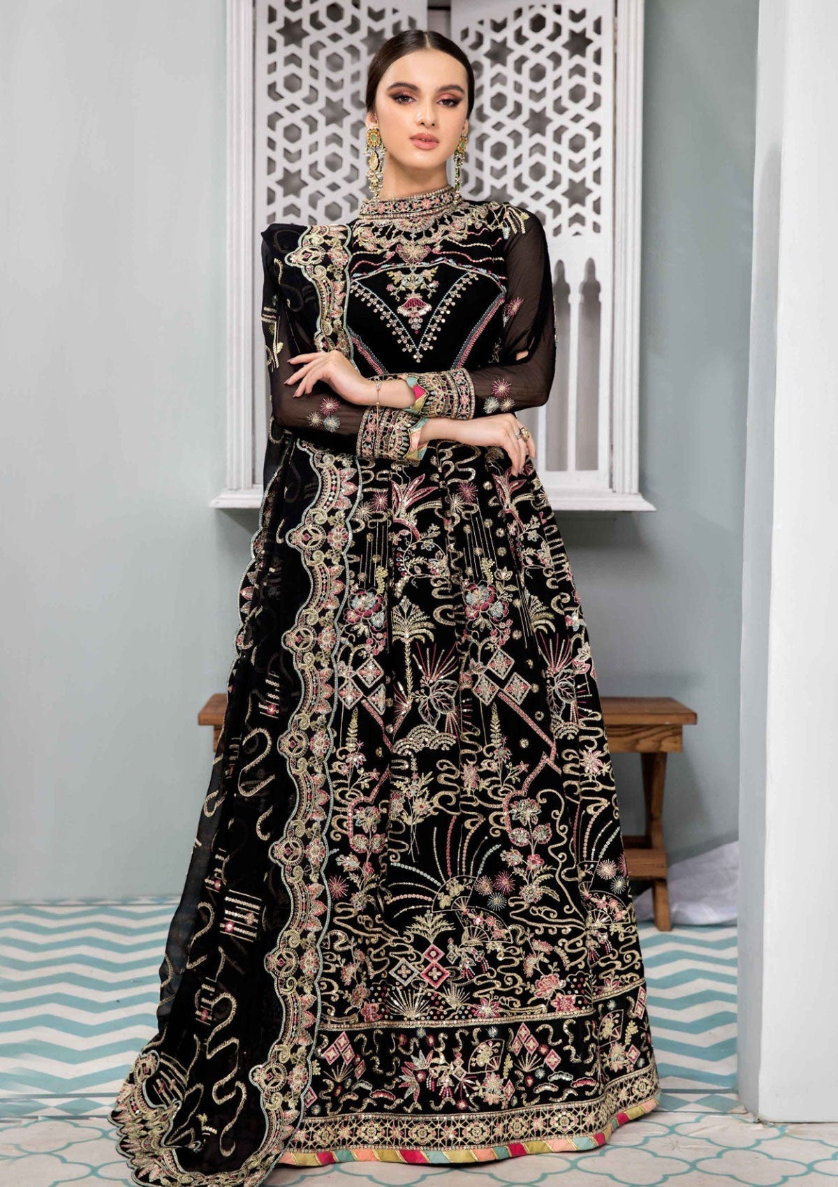 Formal Dress - Alizeh - Vasl e Meeras V12 - Azha- D#7 available at Saleem Fabrics Traditions