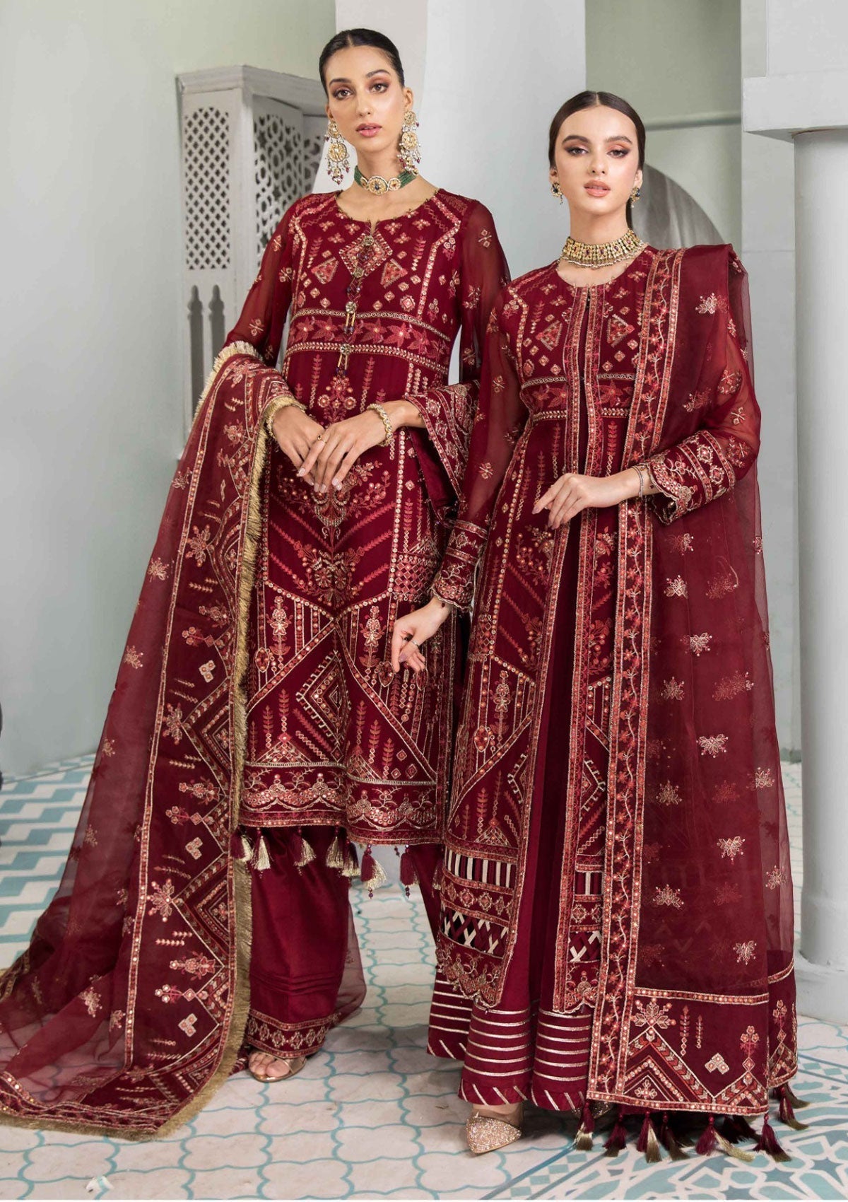 Formal Dress - Alizeh - Vasl e Meeras V12 - Naukhaiz- D#9 available at Saleem Fabrics Traditions