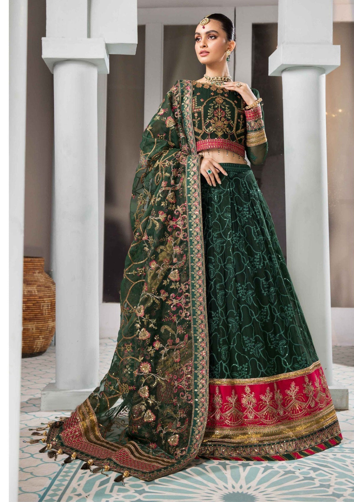 Formal Dress - Alizeh - Vasl e Meeras V12 - Naulakha - D#1 available at Saleem Fabrics Traditions