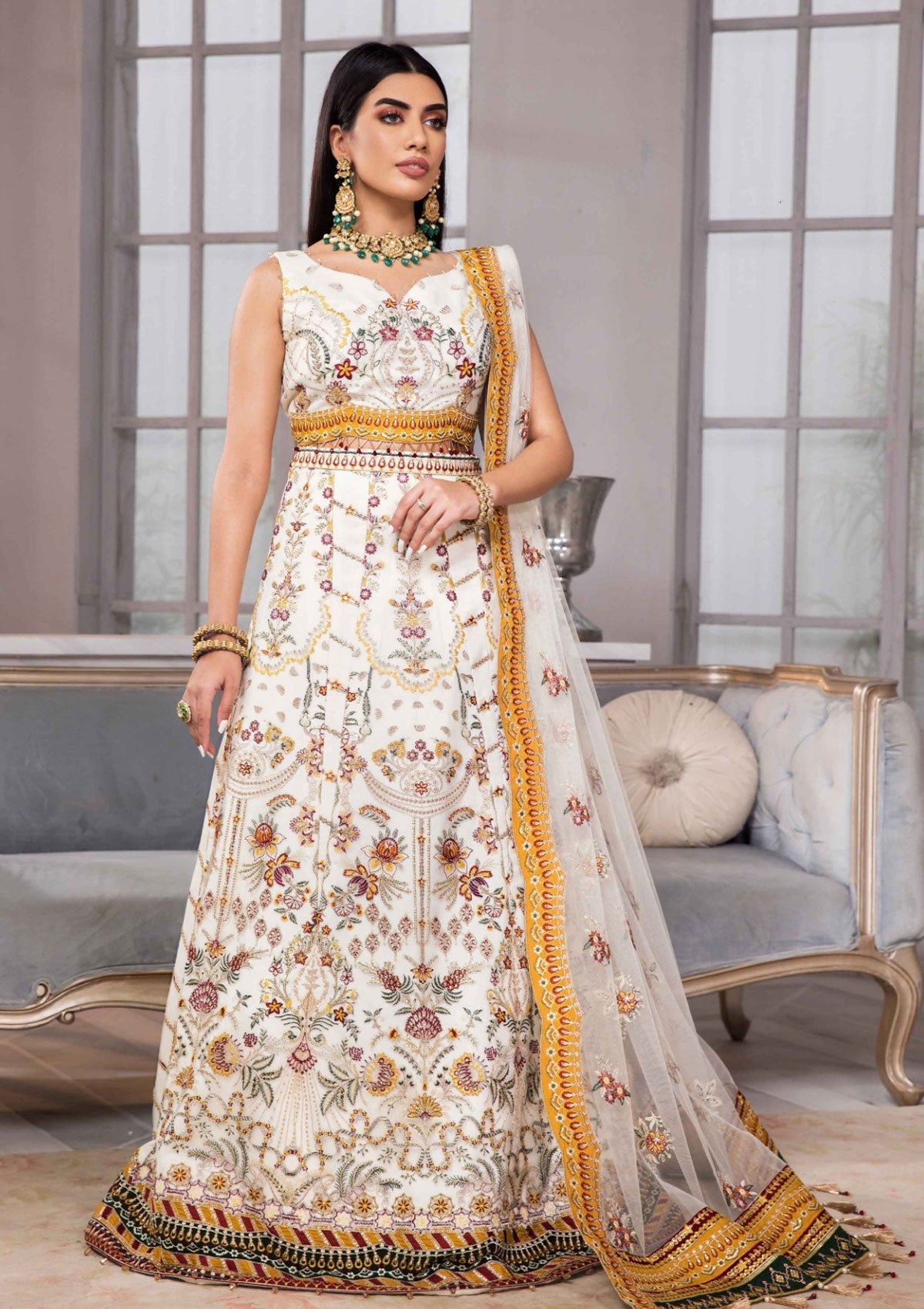 Formal Dress - Alizeh - Vasl e Meeras V12 - Sawera - D#4 available at Saleem Fabrics Traditions