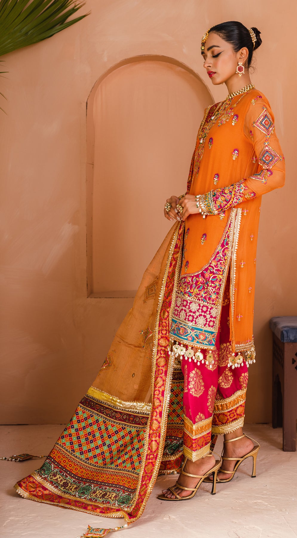 Formal Dress - Anaya - Kamair Rokni - Dhanak - FARHEEN - D#07 available at Saleem Fabrics Traditions