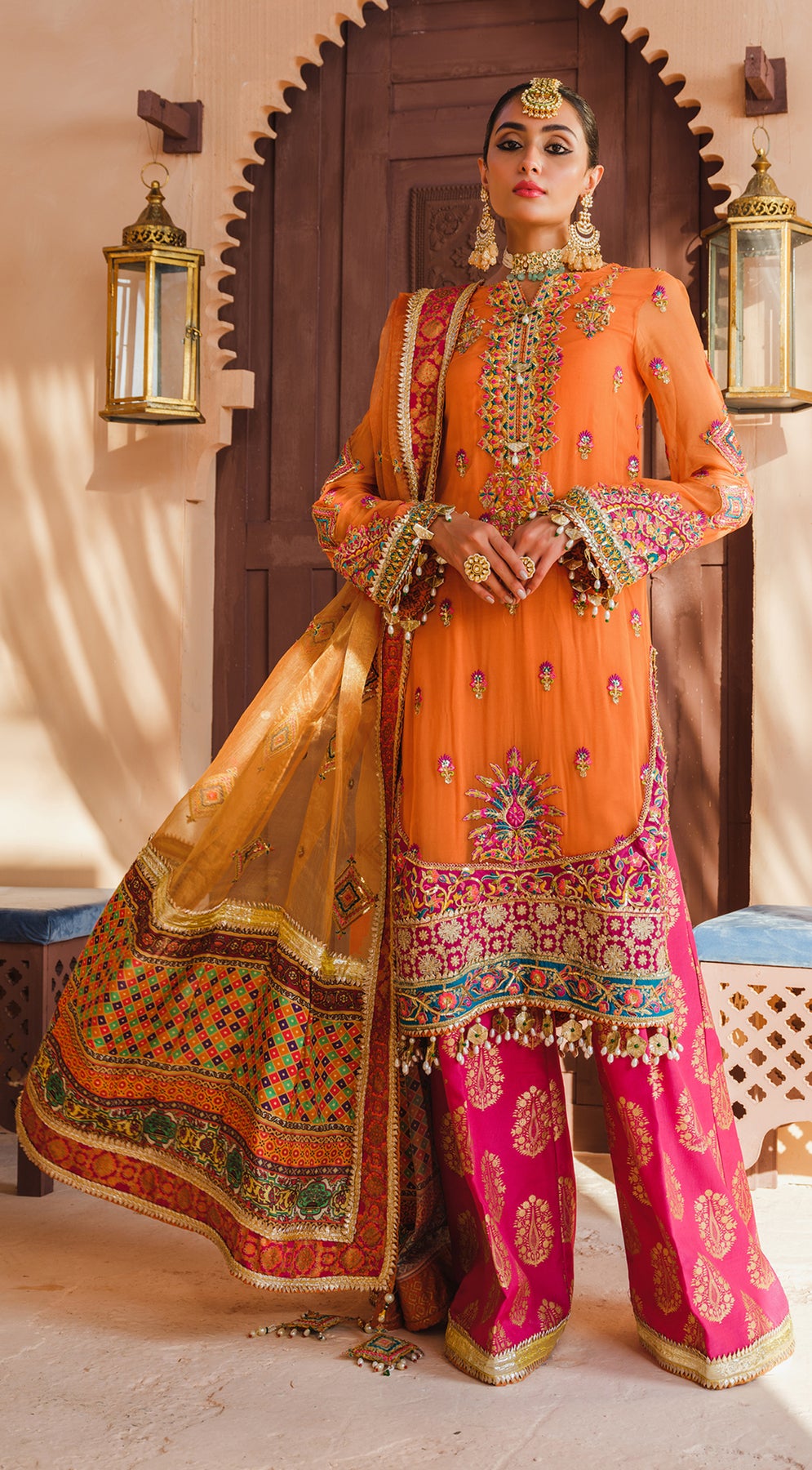 Formal Dress - Anaya - Kamair Rokni - Dhanak - FARHEEN - D#07 available at Saleem Fabrics Traditions