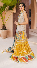 Formal Dress - Anaya - Kamair Rokni - Dhanak - HOOR - D#03 available at Saleem Fabrics Traditions
