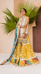 Formal Dress - Anaya - Kamair Rokni - Dhanak - HOOR - D#03 available at Saleem Fabrics Traditions