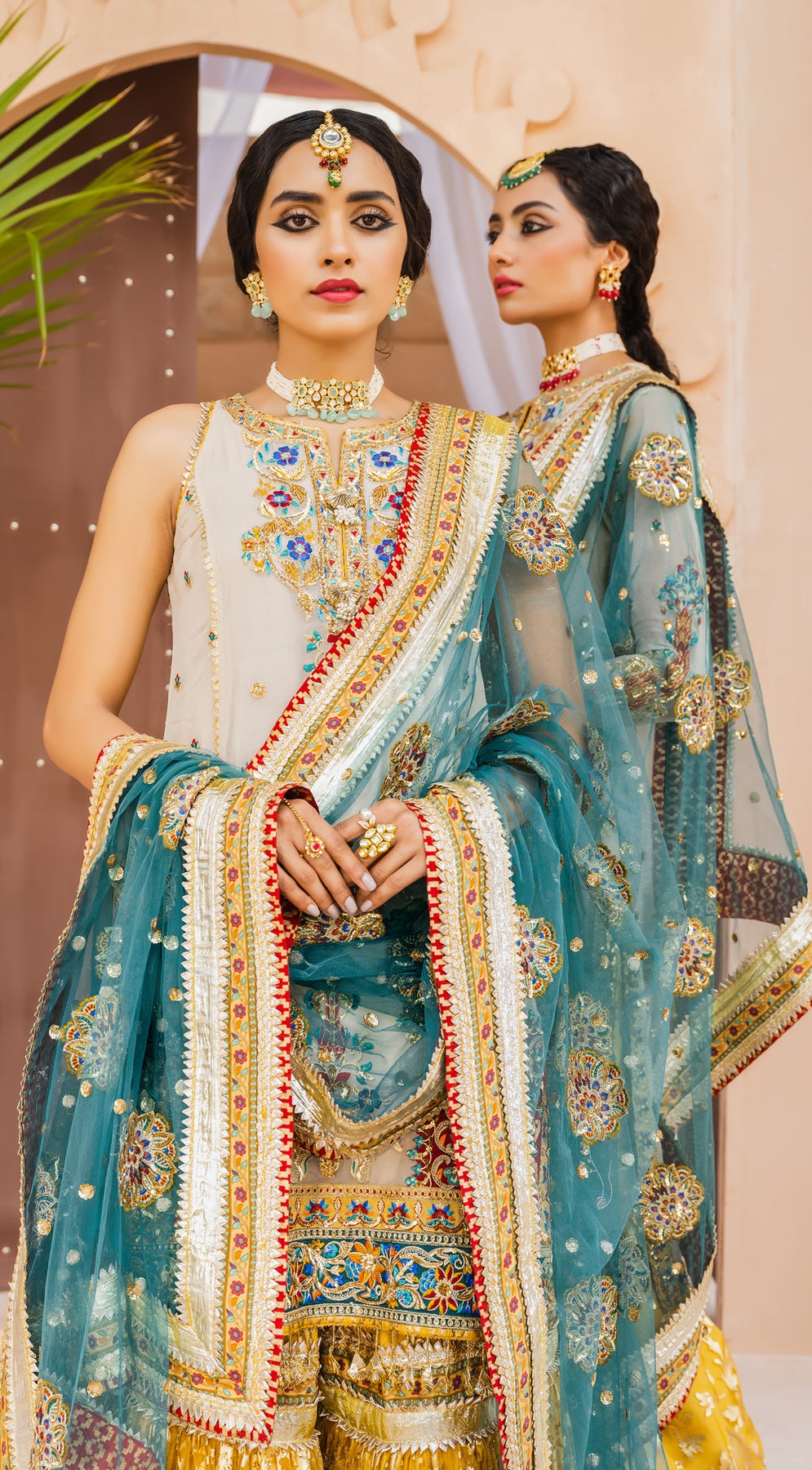 Formal Dress - Anaya - Kamair Rokni - Dhanak - HOOR - D#03 available at Saleem Fabrics Traditions