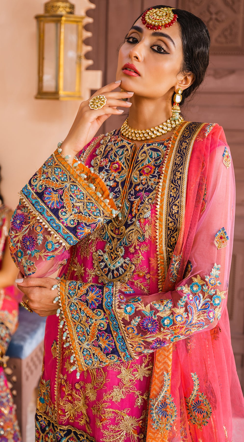 Formal Dress - Anaya - Kamair Rokni - Dhanak - JAHANARA - D#02 available at Saleem Fabrics Traditions