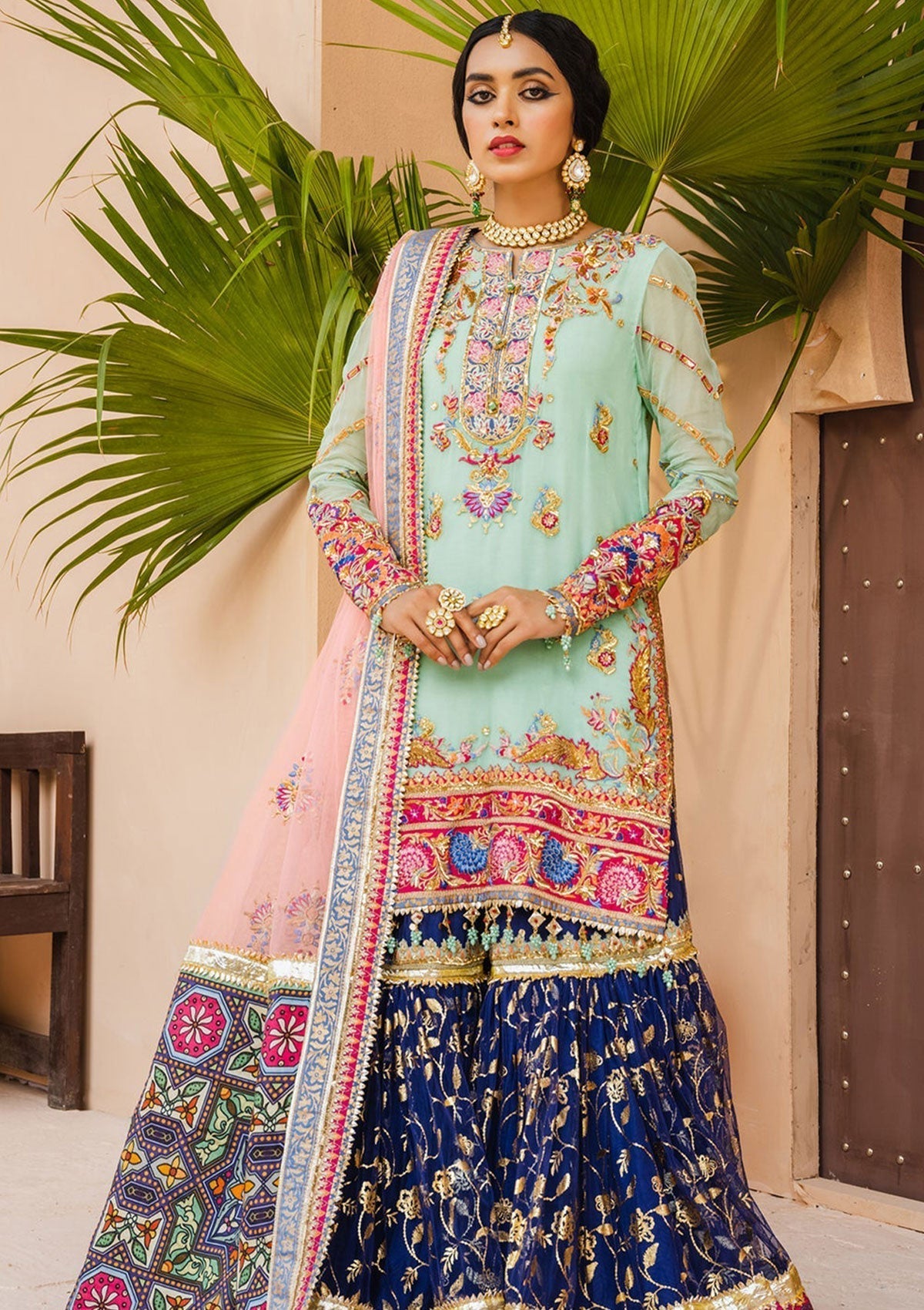 Formal Dress - Anaya - Kamair Rokni - Dhanak - NAAZ - D#01 available at Saleem Fabrics Traditions