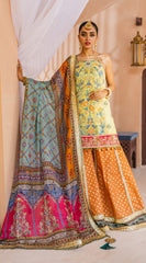 Formal Dress - Anaya - Kamair Rokni - Dhanak - SHAZMEEN D#05 available at Saleem Fabrics Traditions