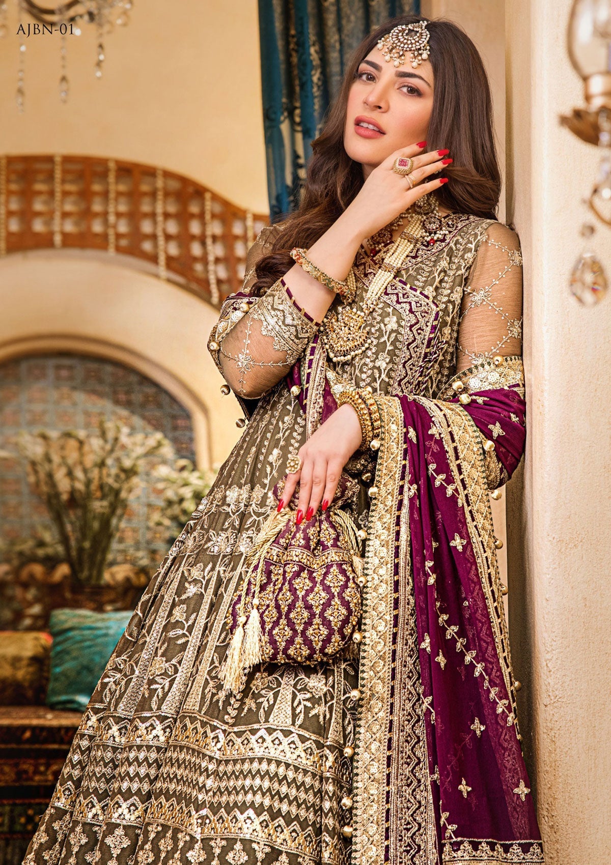 Formal Dress - Asim Jofa - Baad e Naubahar - AJBN#01 available at Saleem Fabrics Traditions