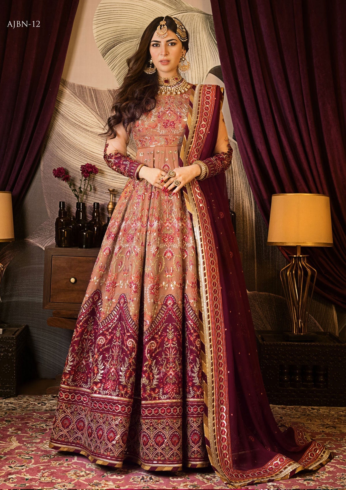 Formal Dress - Asim Jofa - Baad e Naubahar - AJBN#12 available at Saleem Fabrics Traditions