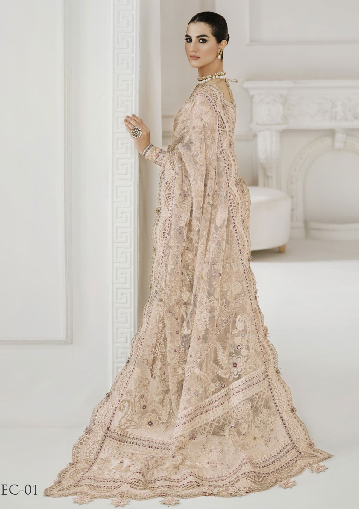 Formal Dress - Baroque - Chantelle - Festive - V10 - EC#01 available at Saleem Fabrics Traditions