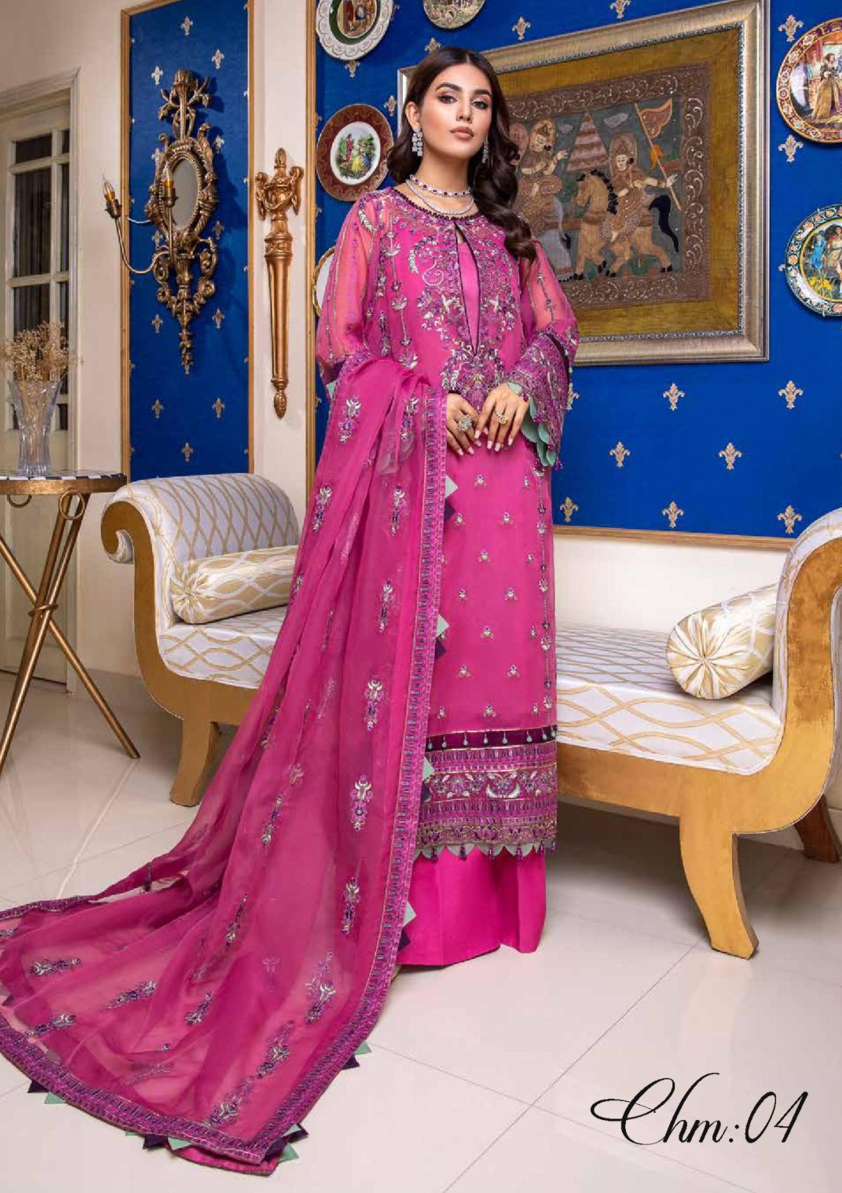 Formal Dress - Charizma - Chimmer -Vol1 - CHM#04 available at Saleem Fabrics Traditions