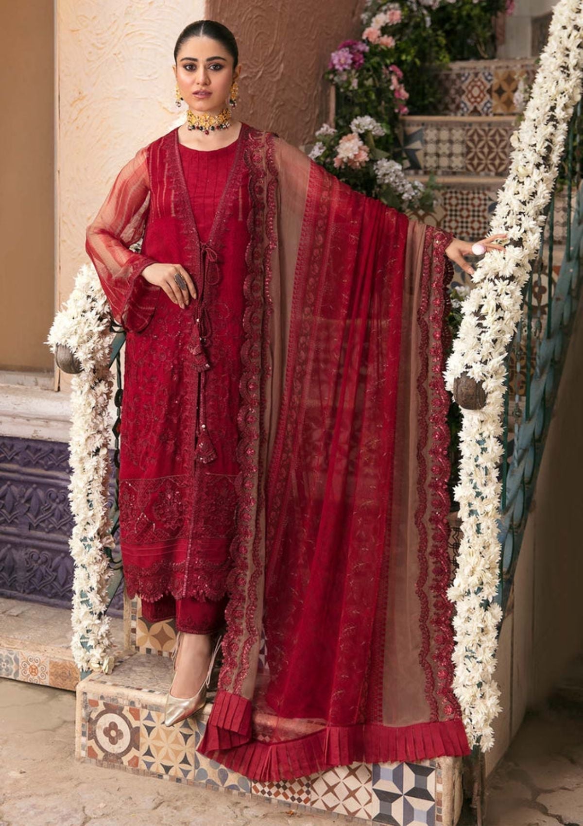 Formal Dress - Charizma - Vasl - Chiffon - V02 - VSL#09 available at Saleem Fabrics Traditions