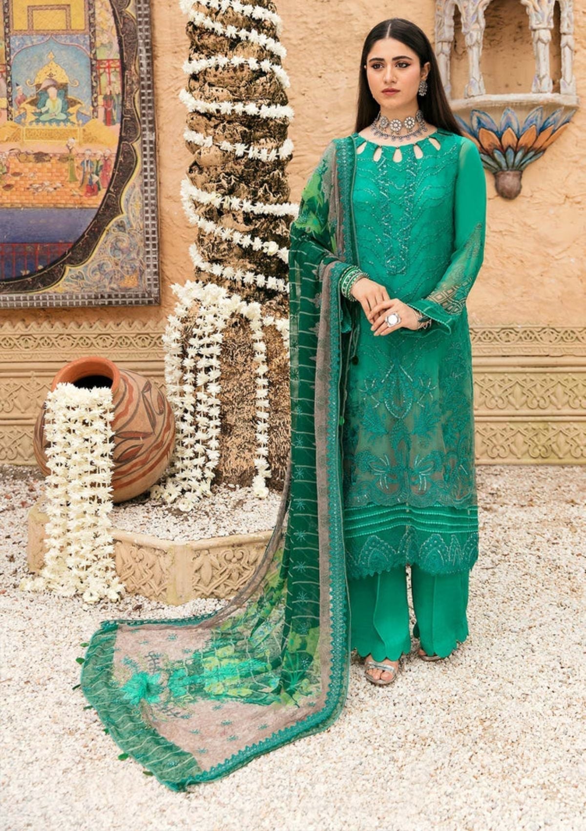 Formal Dress - Charizma - Vasl - Chiffon - V02 - VSL#13 available at Saleem Fabrics Traditions